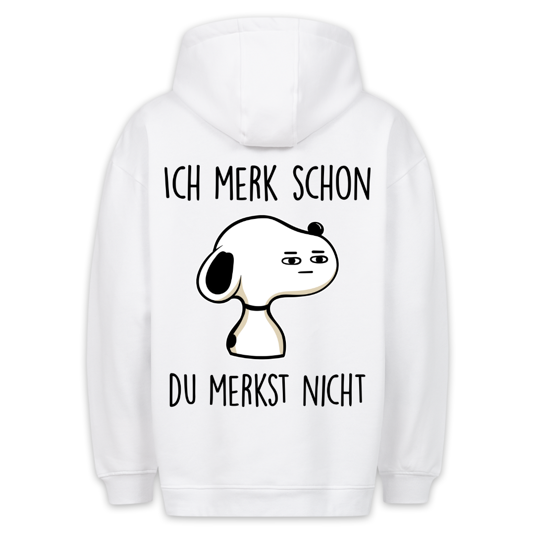 Merk schon - Hoodie Unisex Rückendruck