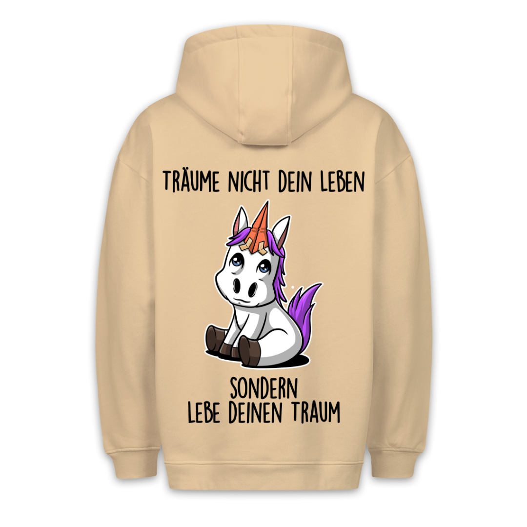 Traum Ponyhorn - Hoodie Unisex Rückendruck
