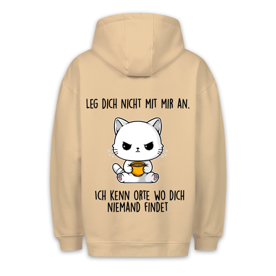 Niemand Findet Kätzchen - Hoodie Unisex Rückendruck