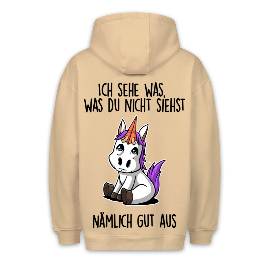 Nämlich Gut Aus Ponyhorn - Hoodie Unisex Rückendruck