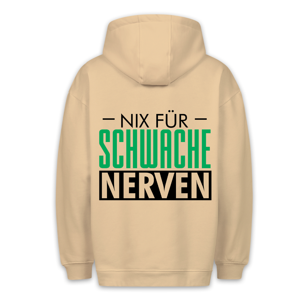 Schwache Nerven - Hoodie Unisex Rückendruck