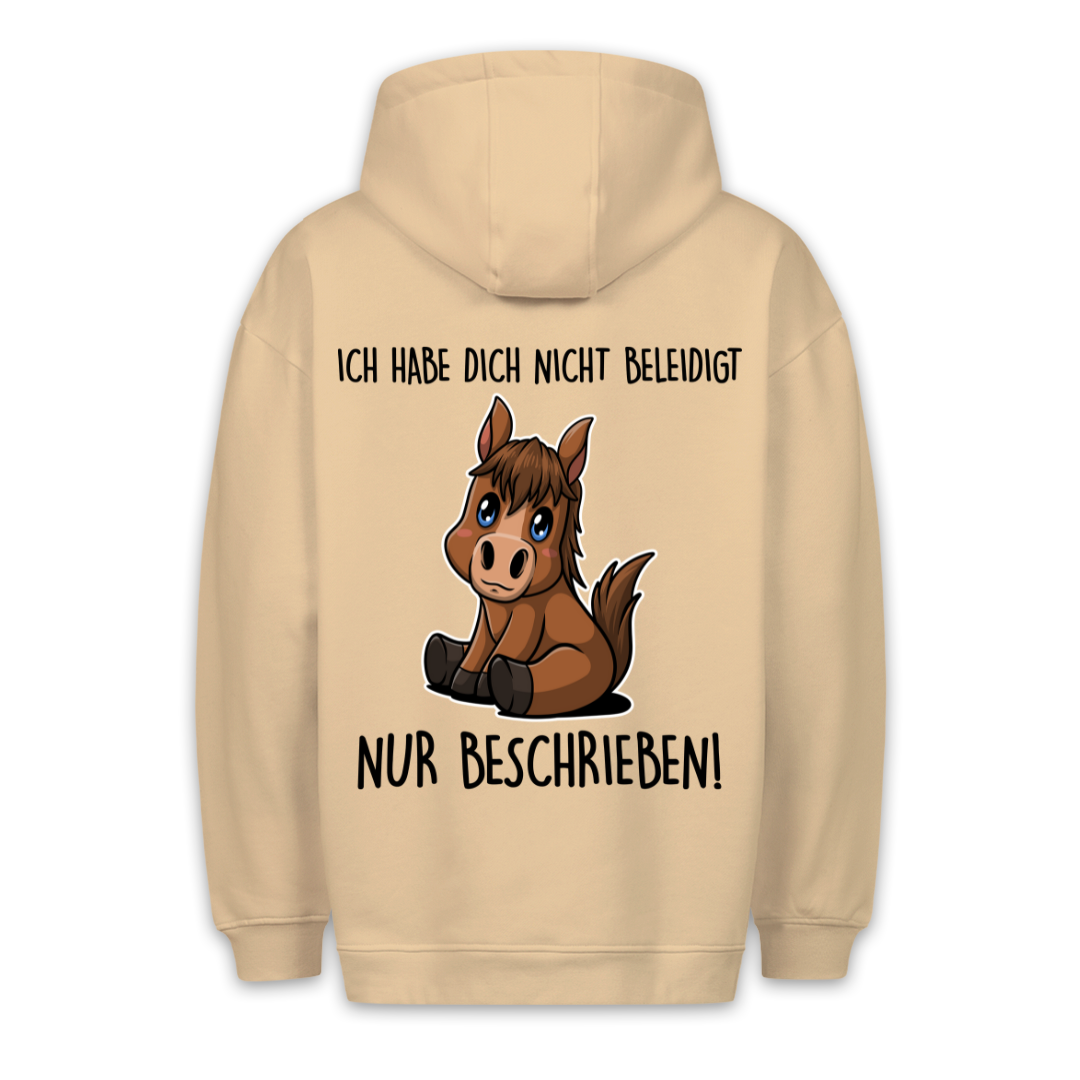 Beschrieben Pony - Hoodie Unisex Rückendruck