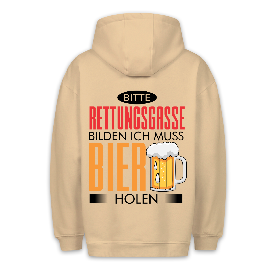 Rettungsgasse - Hoodie Unisex Rückendruck