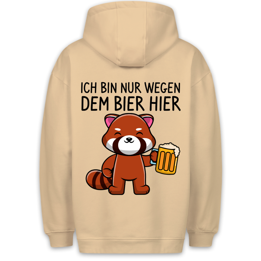 Bier Panda - Hoodie Unisex Rückendruck