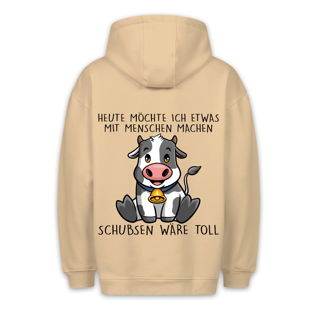 Schubsen Kuh - Hoodie Unisex Rückendruck