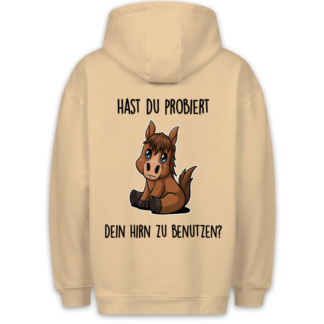 Hirn Pony - Hoodie Unisex Rückendruck