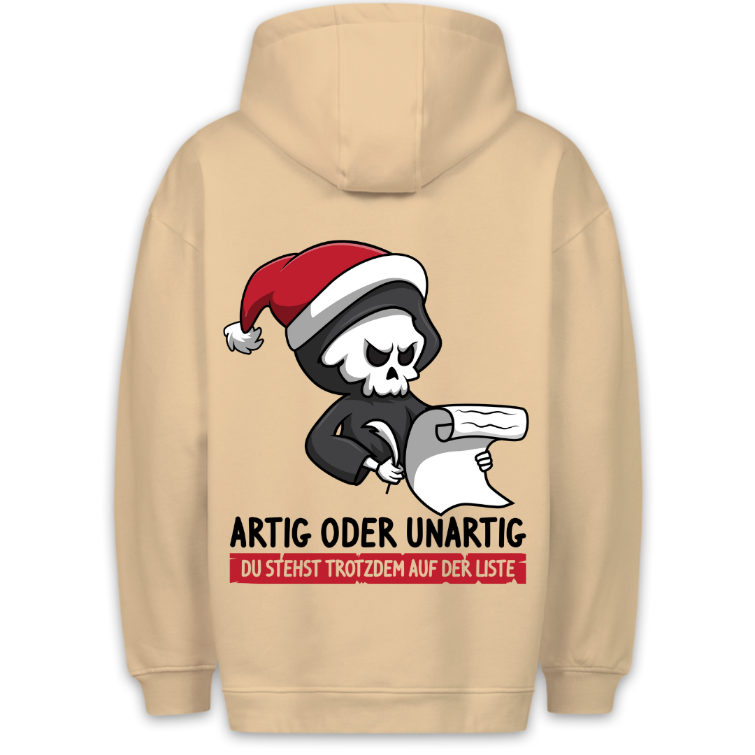 Liste Sensenmann - Hoodie Unisex Rückendruck