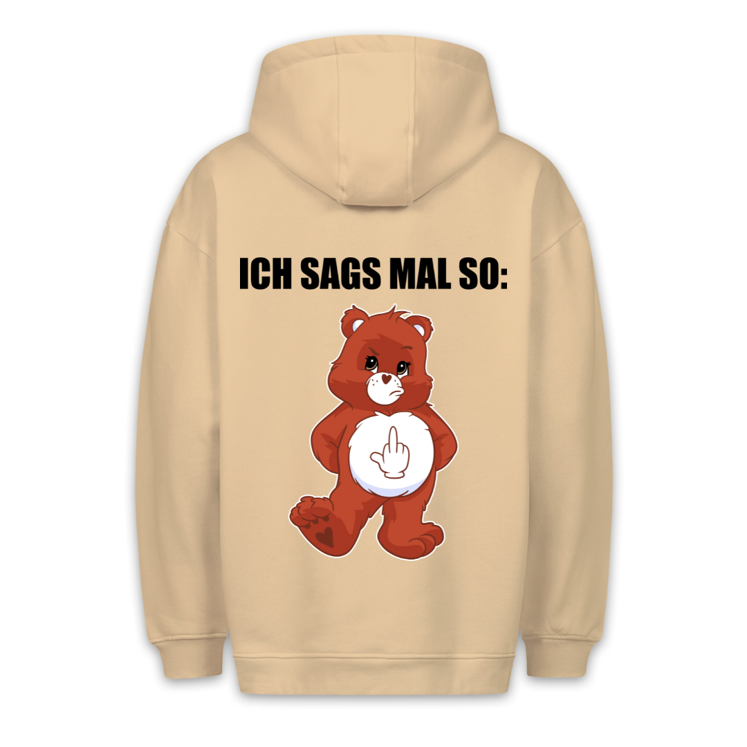 Ich Sag's So Bär - Hoodie Unisex Rückendruck