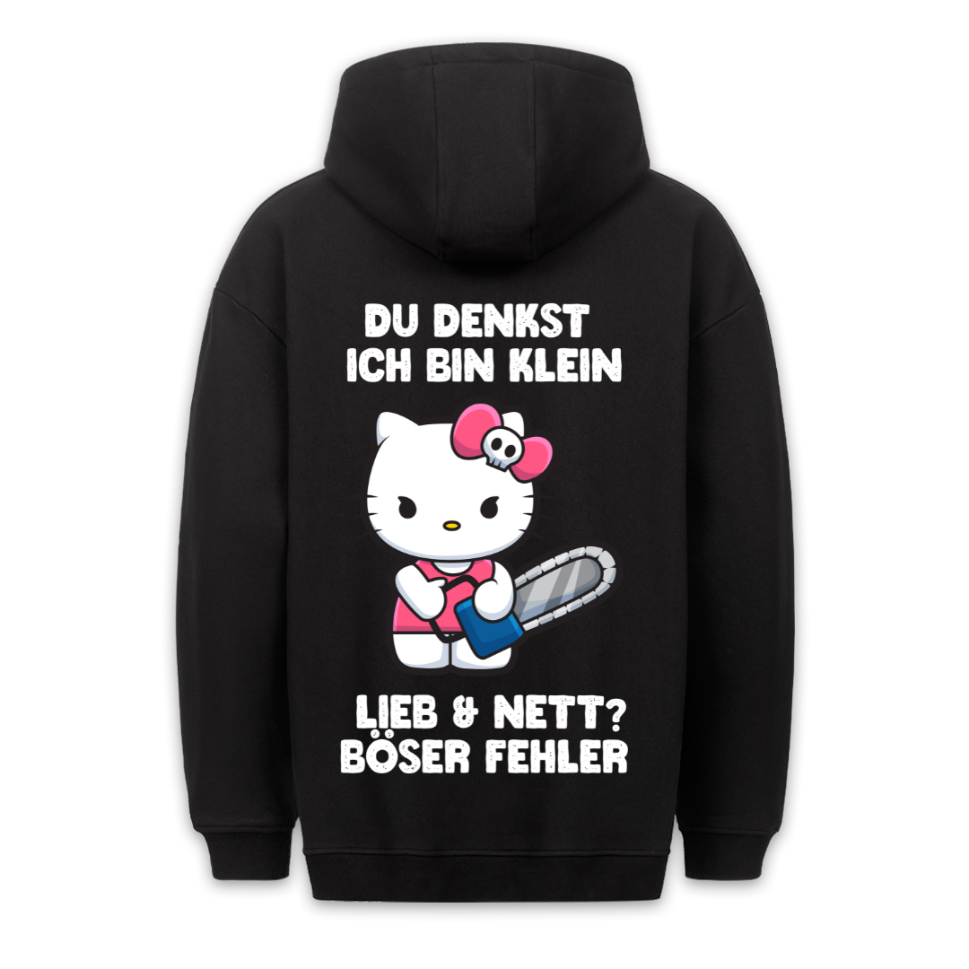 Böser Fehler Kätzchen - Hoodie Unisex Rückendruck