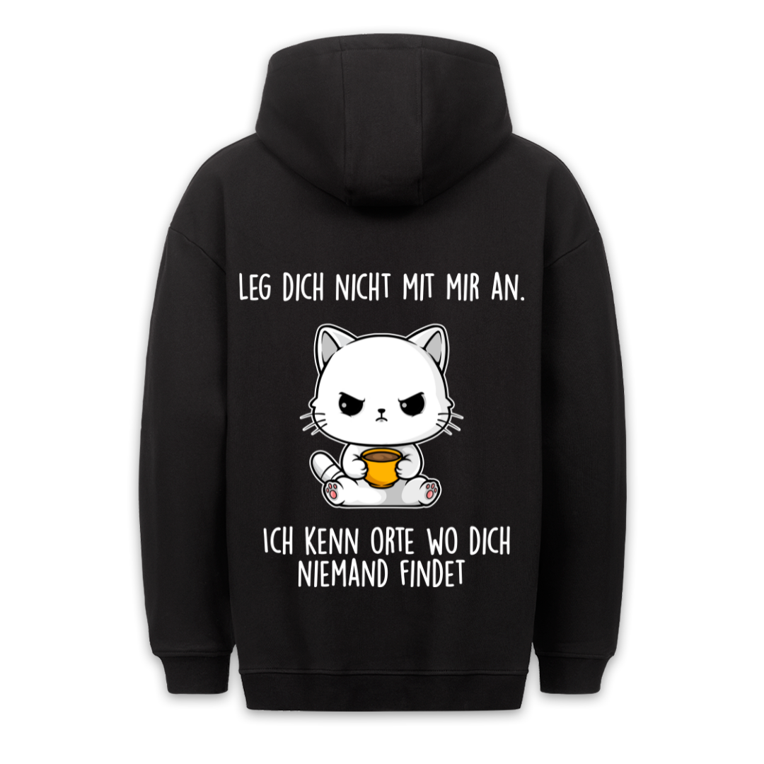 Niemand Findet Kätzchen - Hoodie Unisex Rückendruck