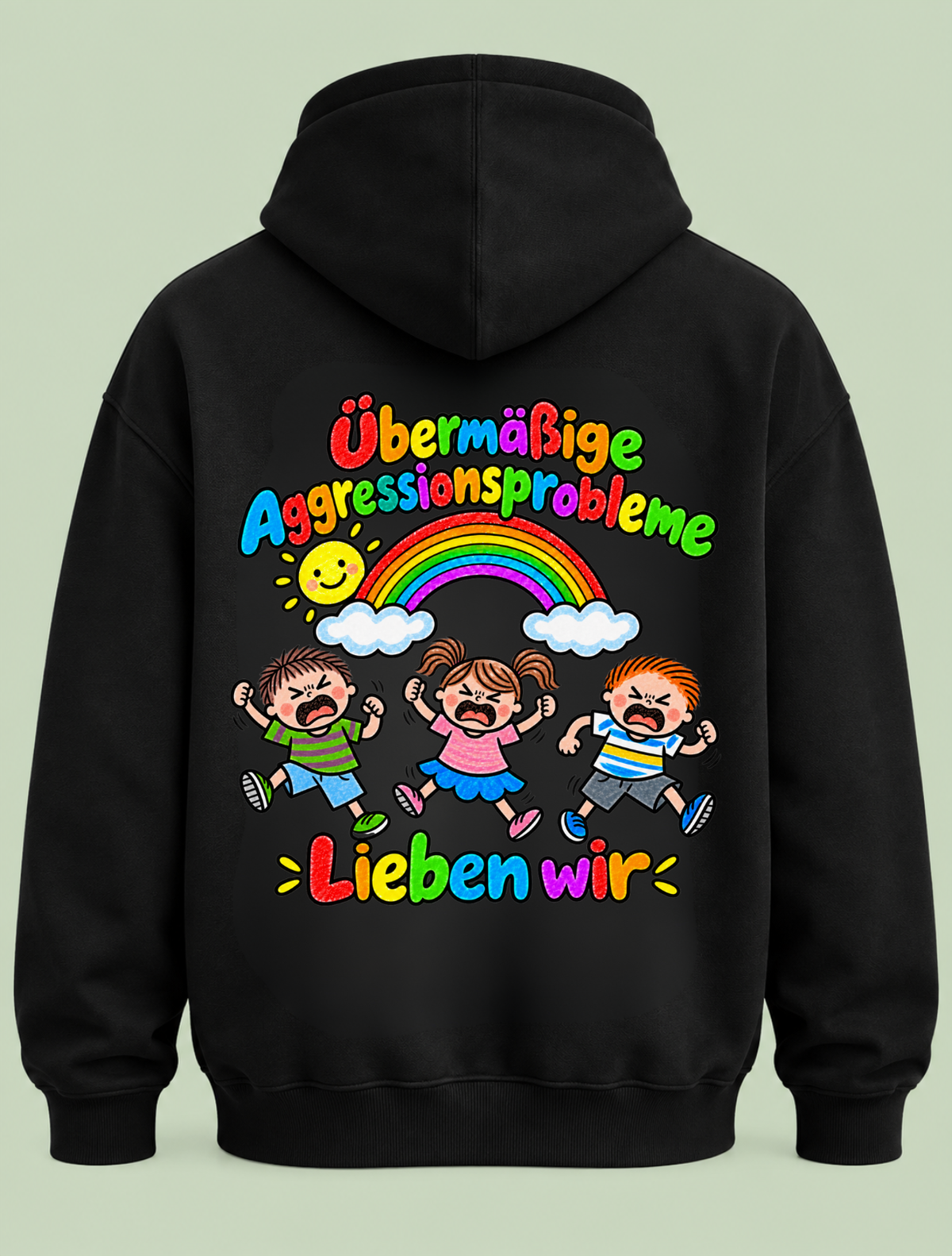 Übermäßige aggressionsprobleme - Hoodie Unisex Backprint