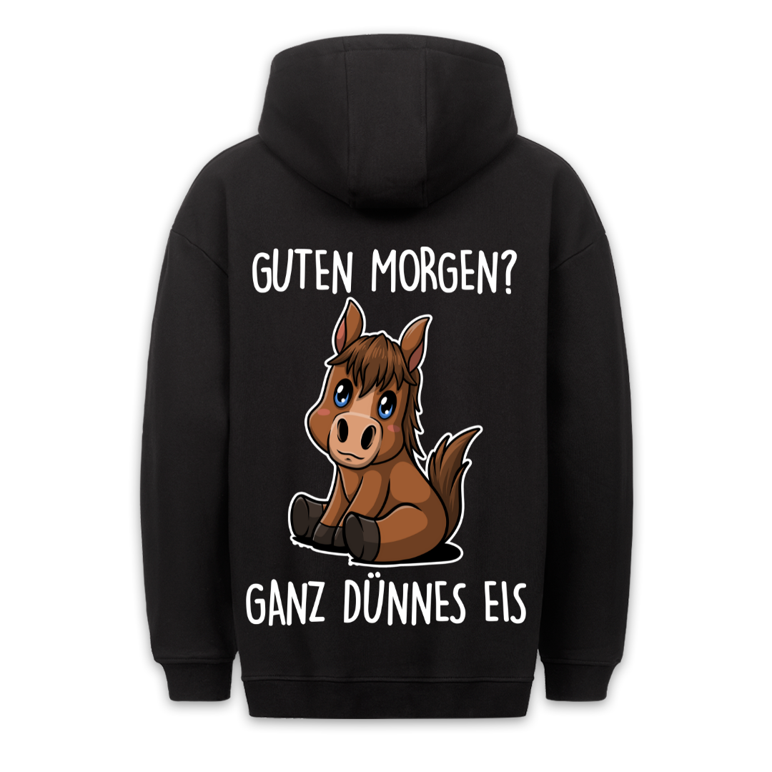 Guten Morgen? Pony - Hoodie Unisex Rückendruck