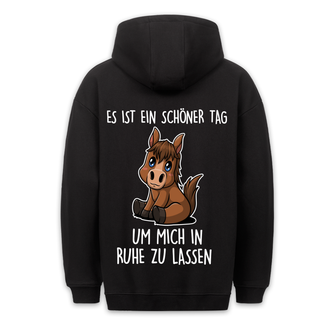 In Ruhe Lassen Pony - Hoodie Unisex Rückendruck