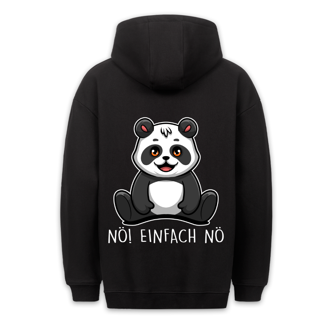 Nö! Panda - Hoodie Unisex Rückendruck