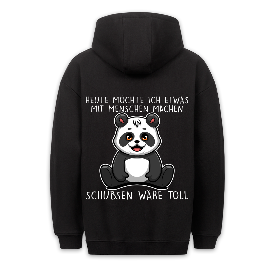 Schubsen Panda - Hoodie Unisex Rückendruck