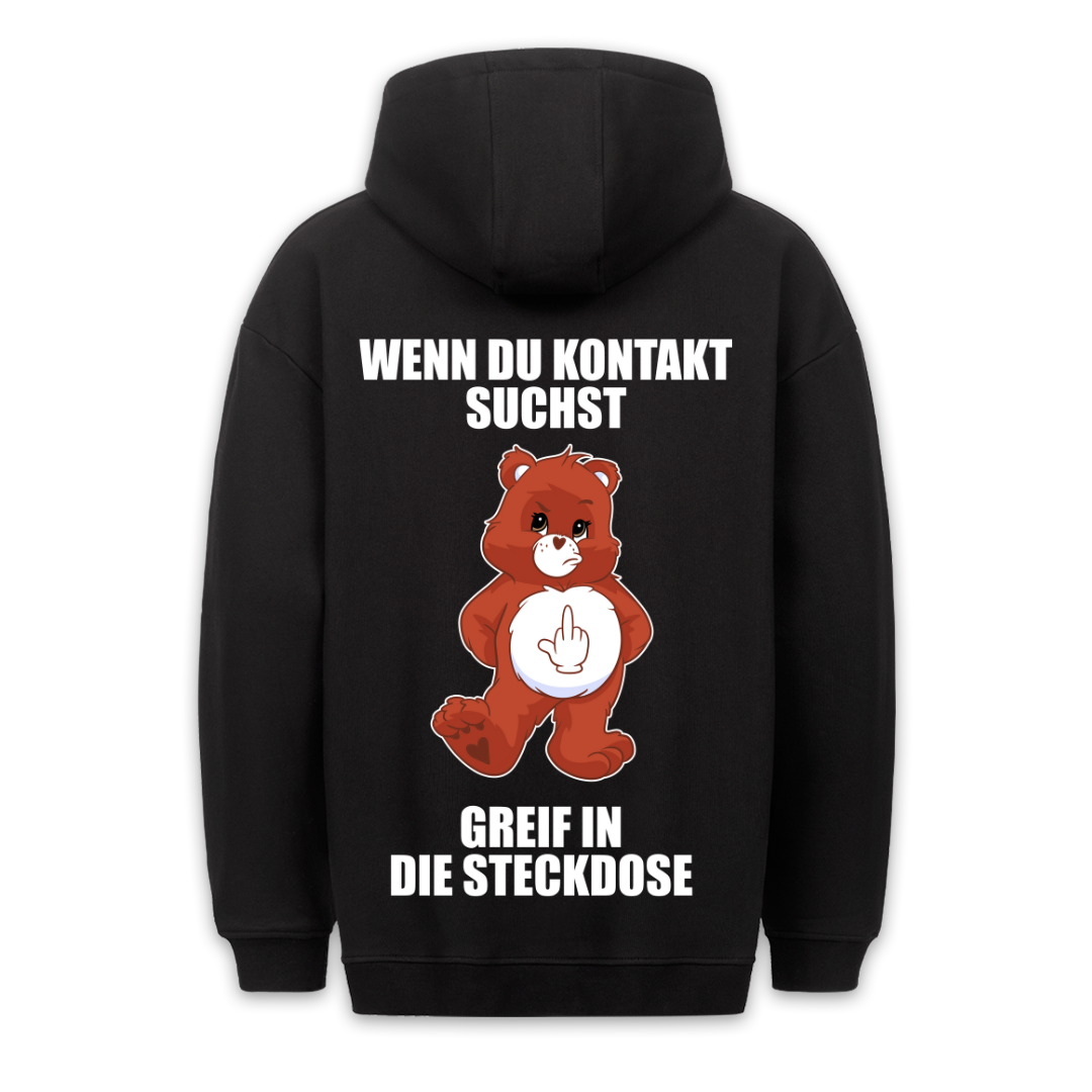 Kontakt Bär - Hoodie Unisex Rückendruck