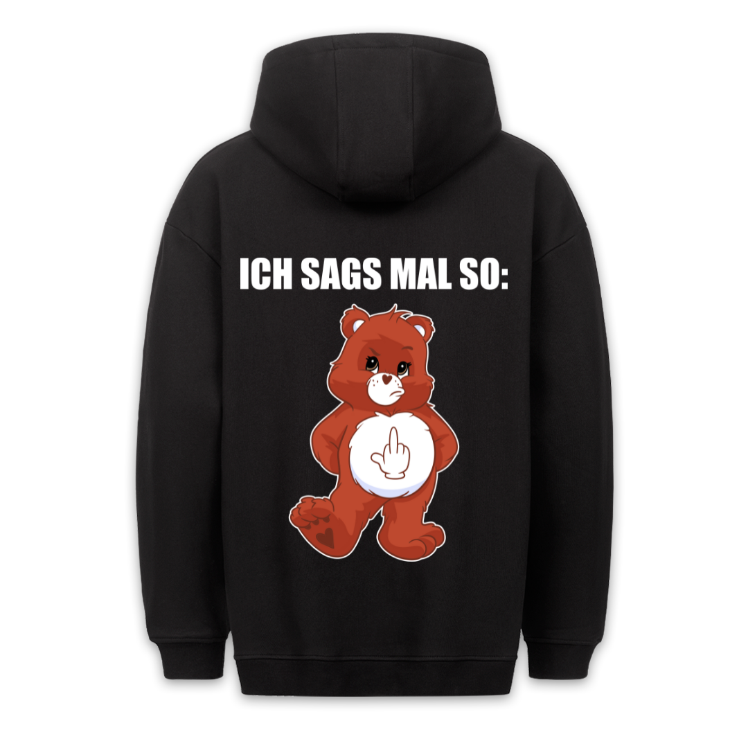 Ich Sag's So Bär - Hoodie Unisex Rückendruck