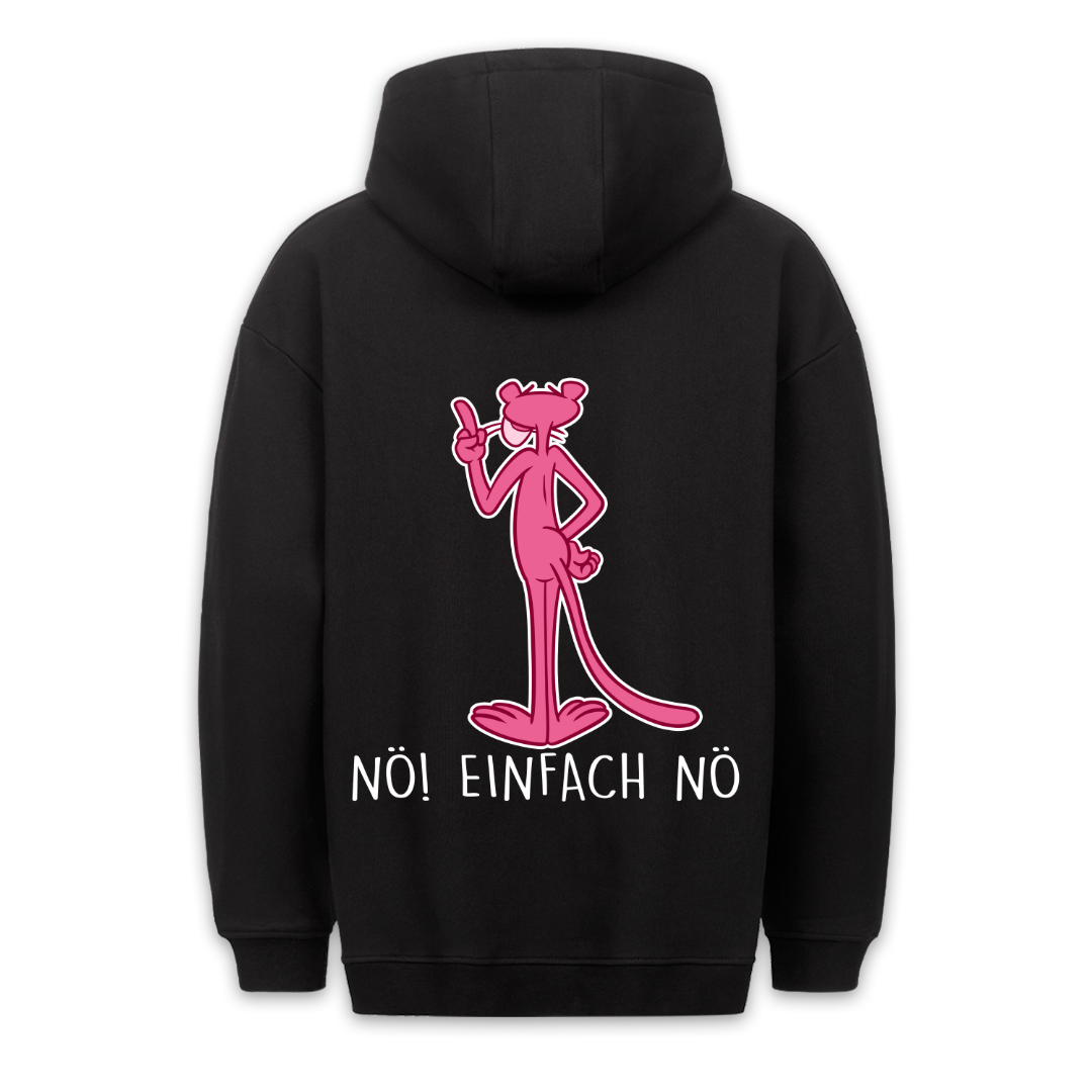 Nö! Panther - Hoodie Unisex Rückendruck