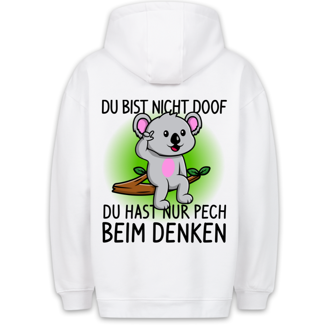 Doof Koala - Hoodie Unisex Rückendruck