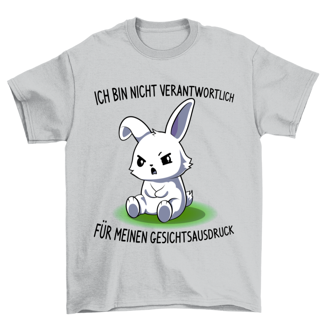 Gesichtsausdruck Hase - Shirt Unisex