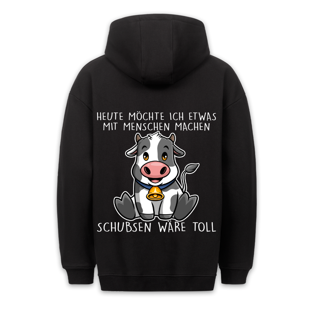 Schubsen Kuh - Hoodie Unisex Rückendruck