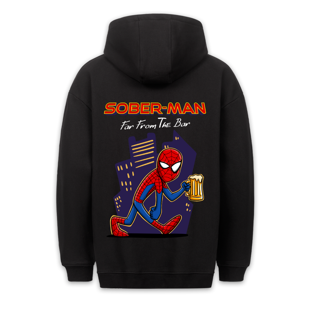 Sober-Man - Hoodie Unisex Rückendruck