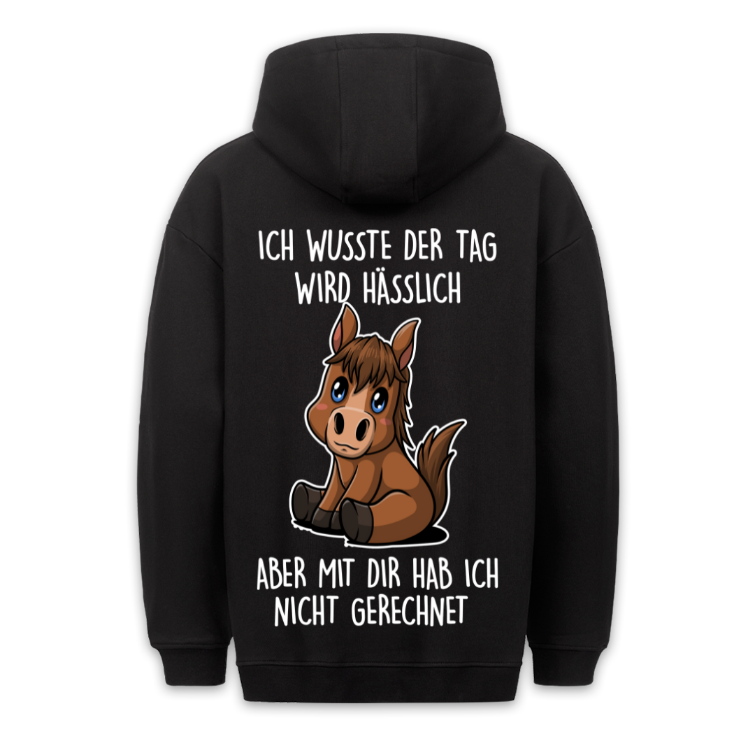 Nicht Gerechnet Pony - Hoodie Unisex Rückendruck