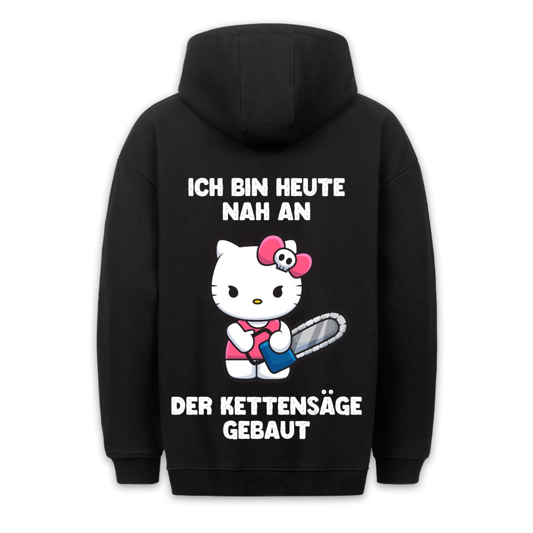 Kettensäge Kätzchen - Hoodie Unisex Rückendruck