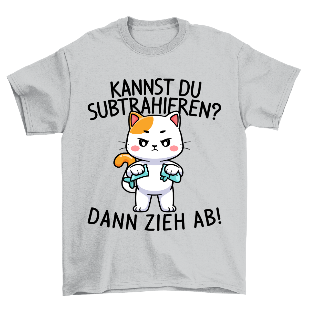 Subtrahieren Katze - Shirt Unisex