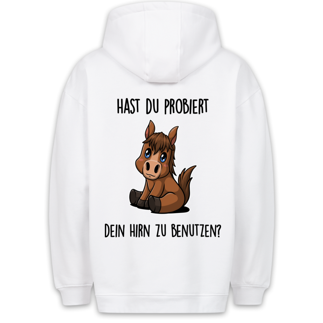Hirn Pony - Hoodie Unisex Rückendruck