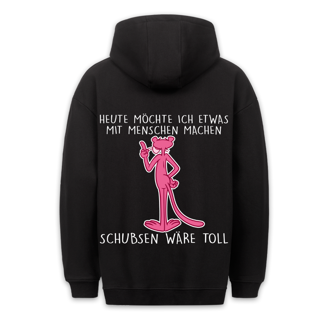 Mit Menschen machen Panther - Hoodie Unisex Rückendruck