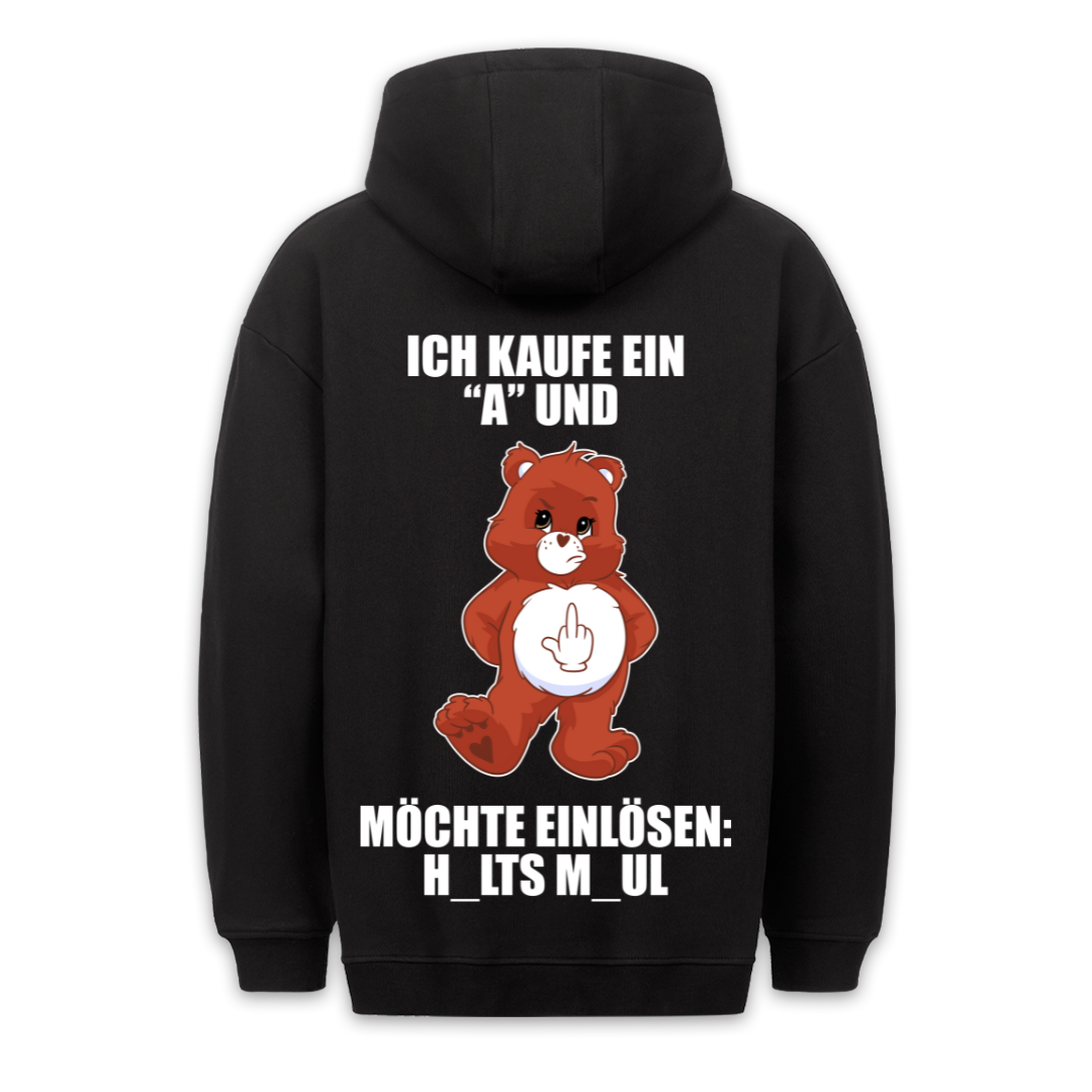 Einlösen Bär - Hoodie Unisex Rückendruck