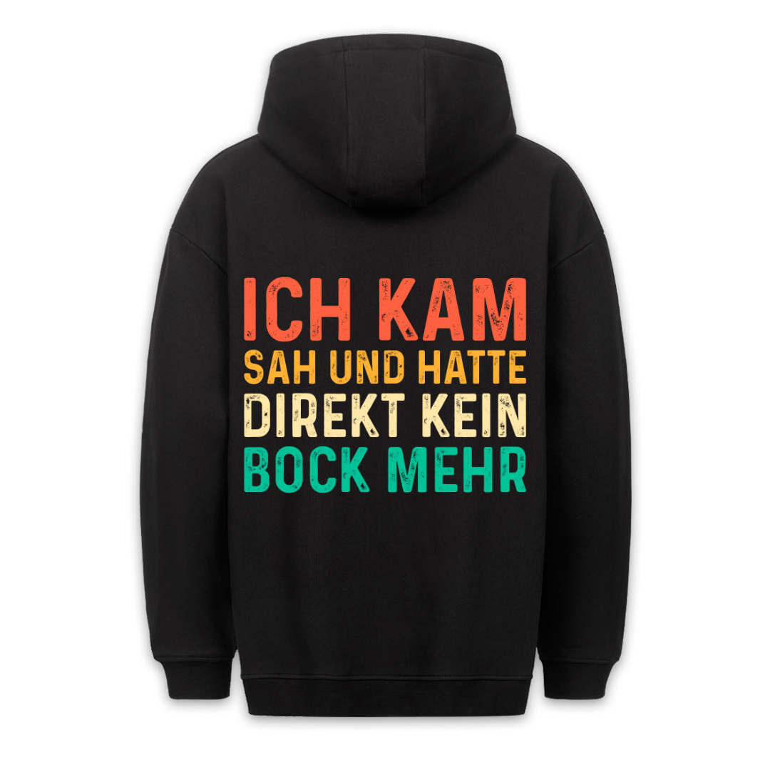 Kein Bock Mehr - Hoodie Unisex Rückendruck