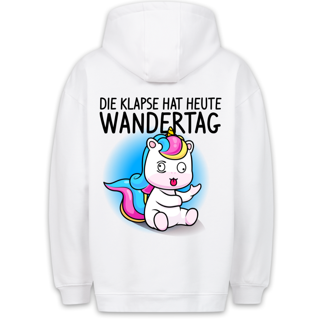 Wandertag Einhorn - Hoodie Unisex Rückendruck