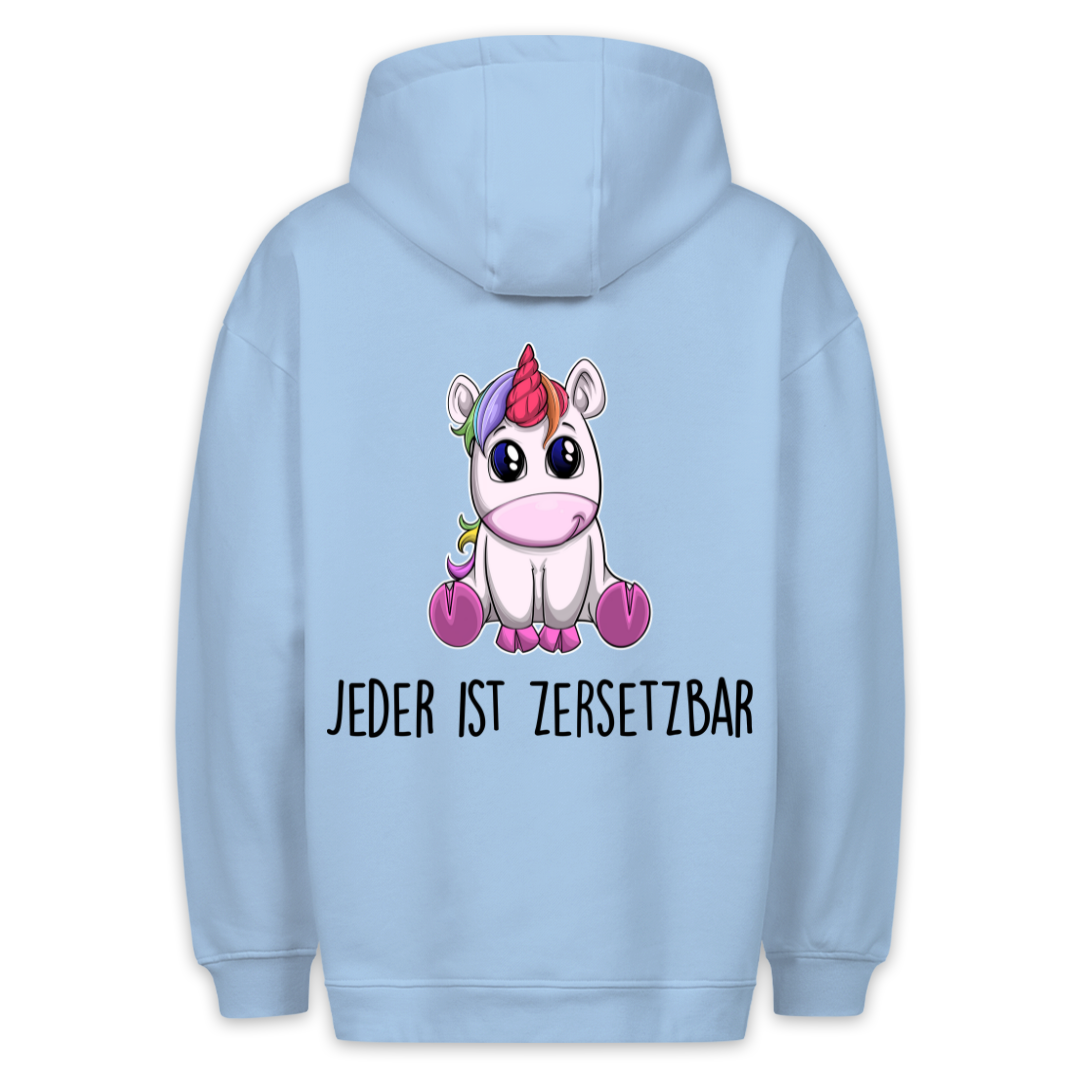 Zersetzbar - Hoodie Unisex Rückendruck