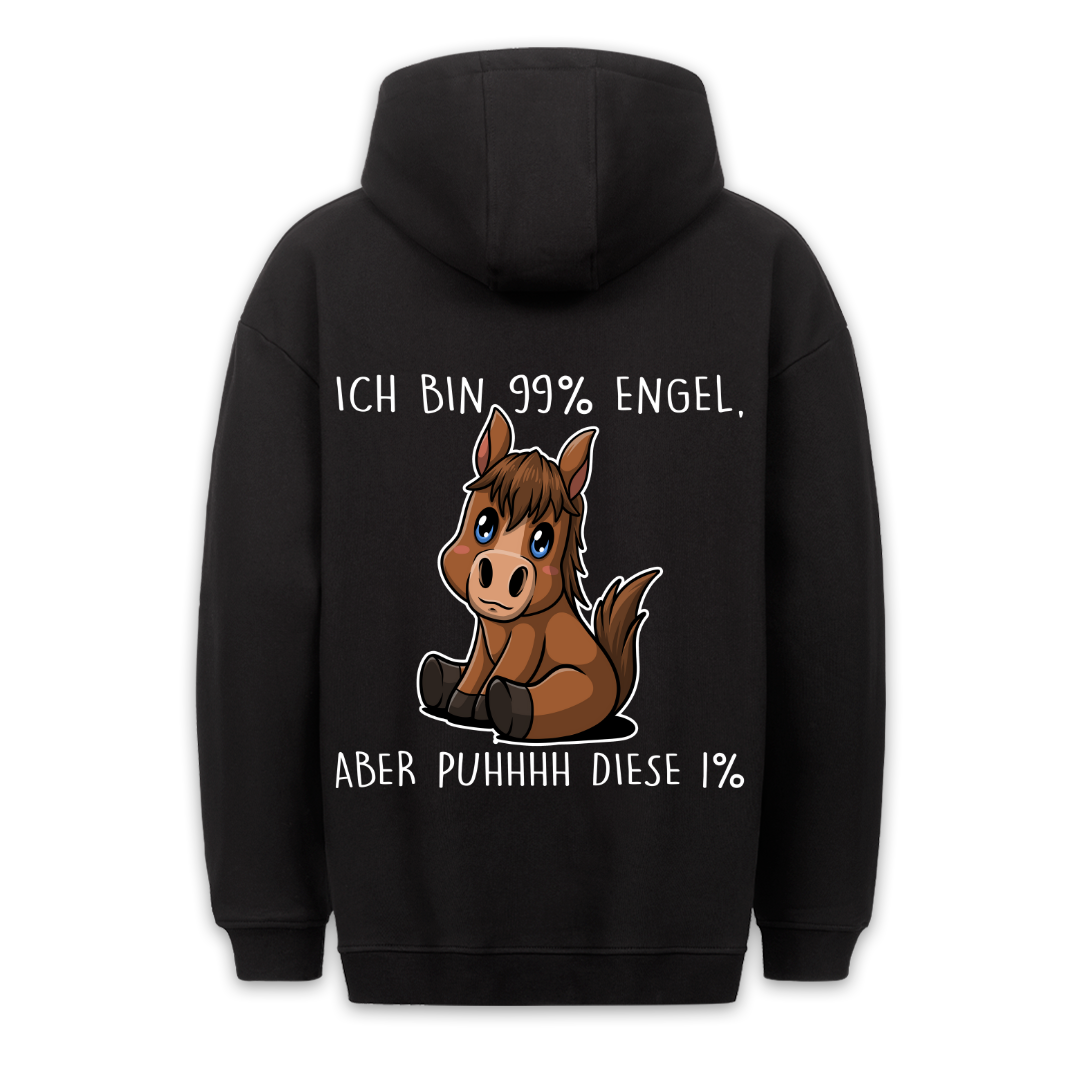 Engel Pony - Hoodie Unisex Rückendruck