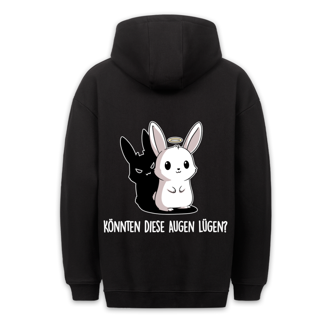 Augen Hase - Hoodie Unisex Rückendruck