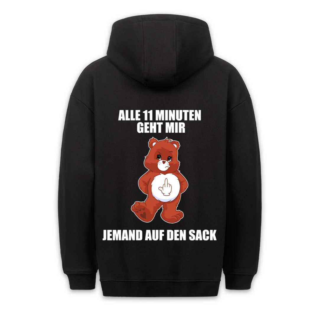 11 Minuten Bär - Hoodie Unisex Rückendruck