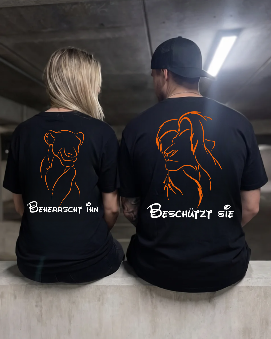 beherrscht / beschützt - Shirt Couple Bündel