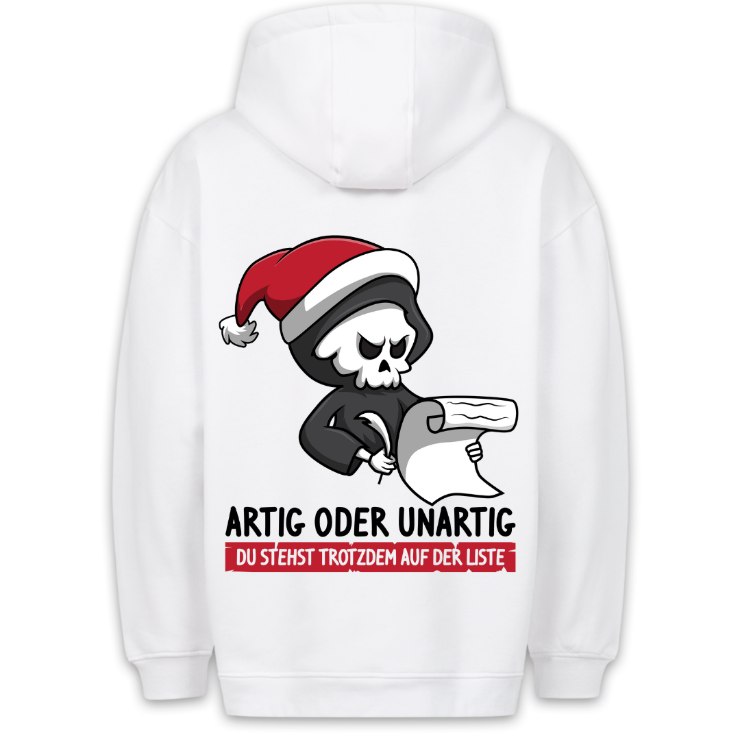 Liste Sensenmann - Hoodie Unisex Rückendruck