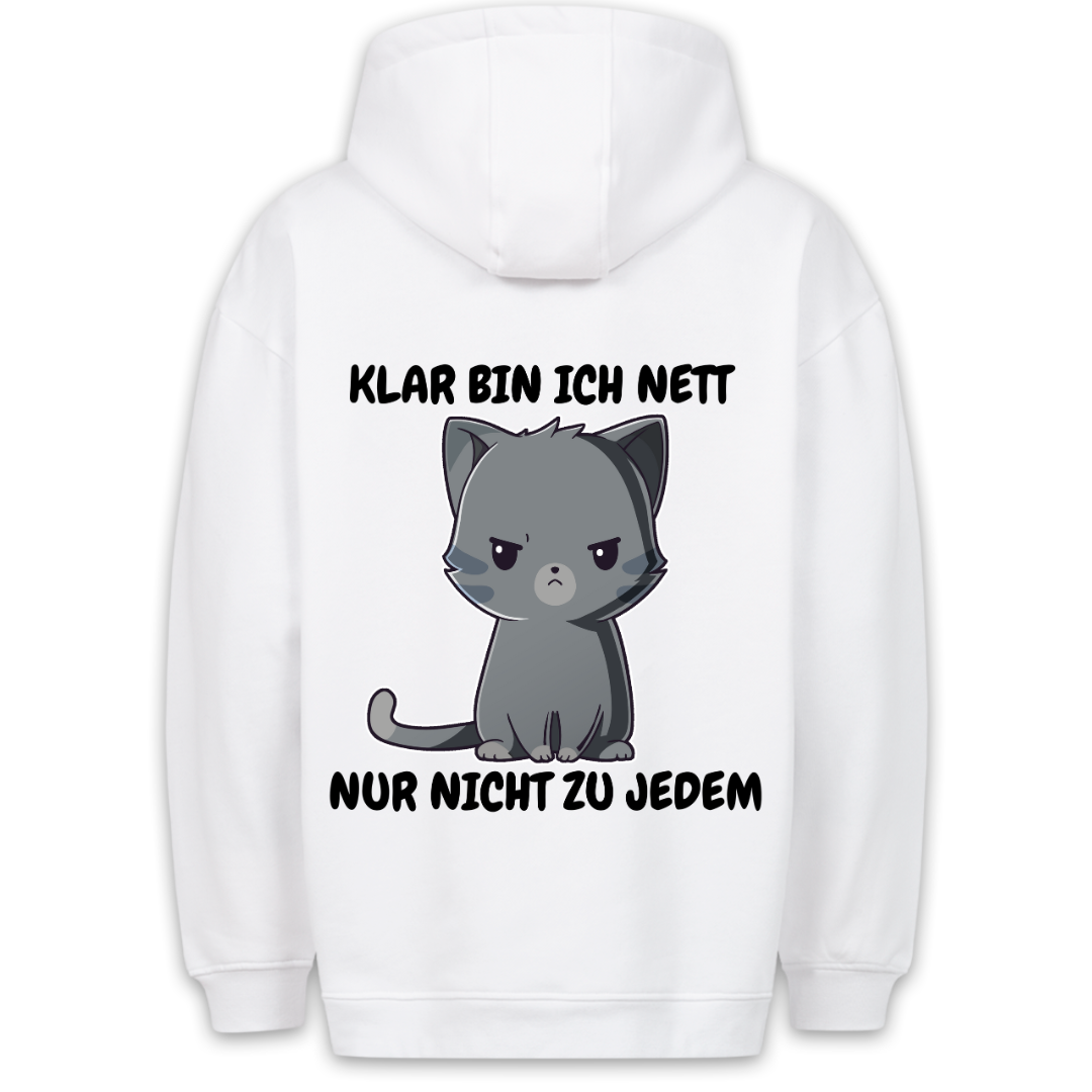 Nett Kätzchen - Hoodie Unisex Rückendruck