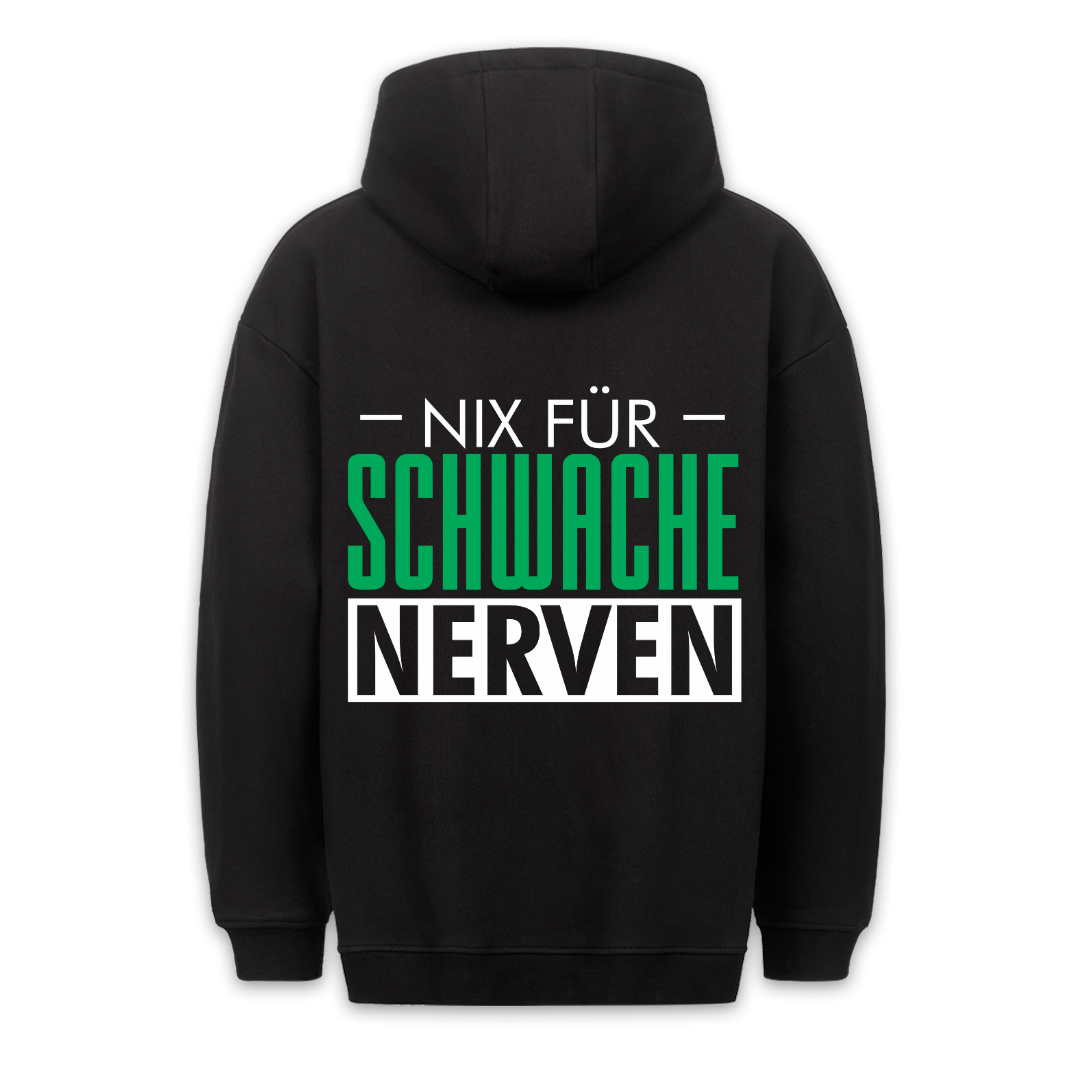 Schwache Nerven - Hoodie Unisex Rückendruck