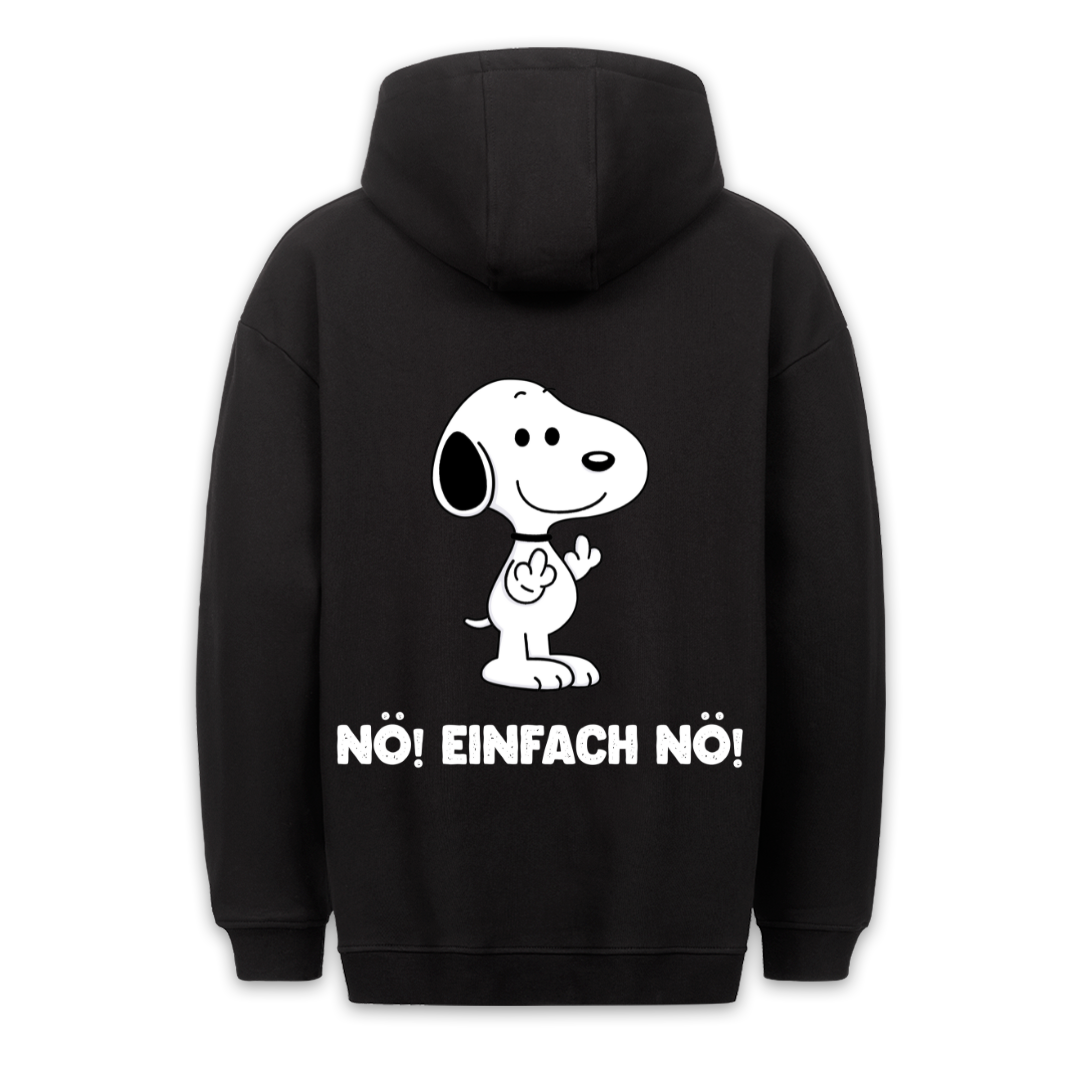 Einfach Nö! Hund - Hoodie Unisex Rückendruck