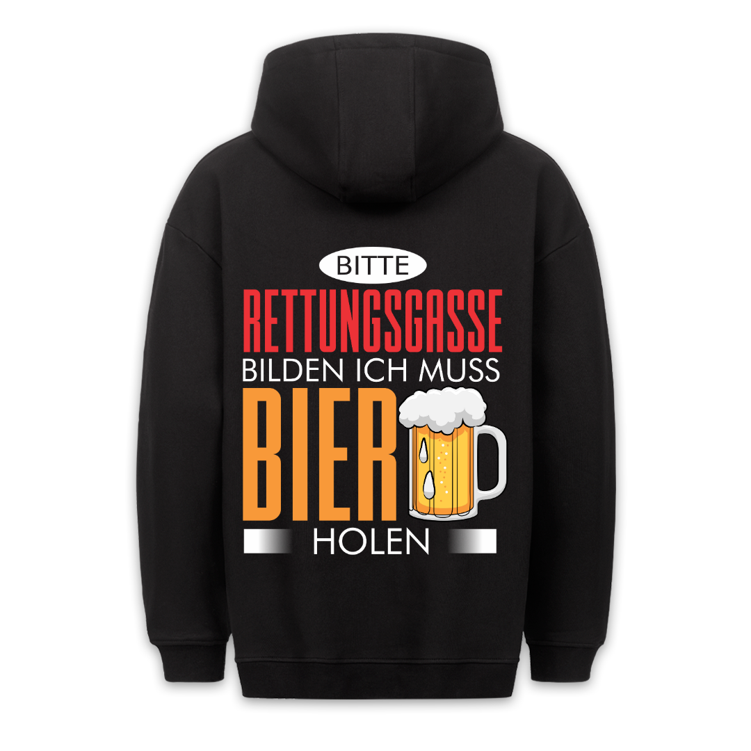 Rettungsgasse - Hoodie Unisex Rückendruck