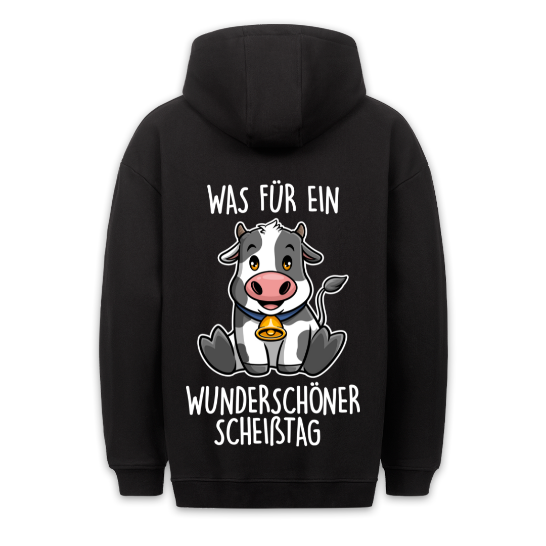 Scheißtag Kuh - Hoodie Unisex Rückendruck