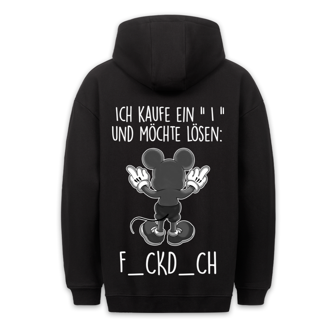 Lösung Maus - Hoodie Unisex Rückendruck