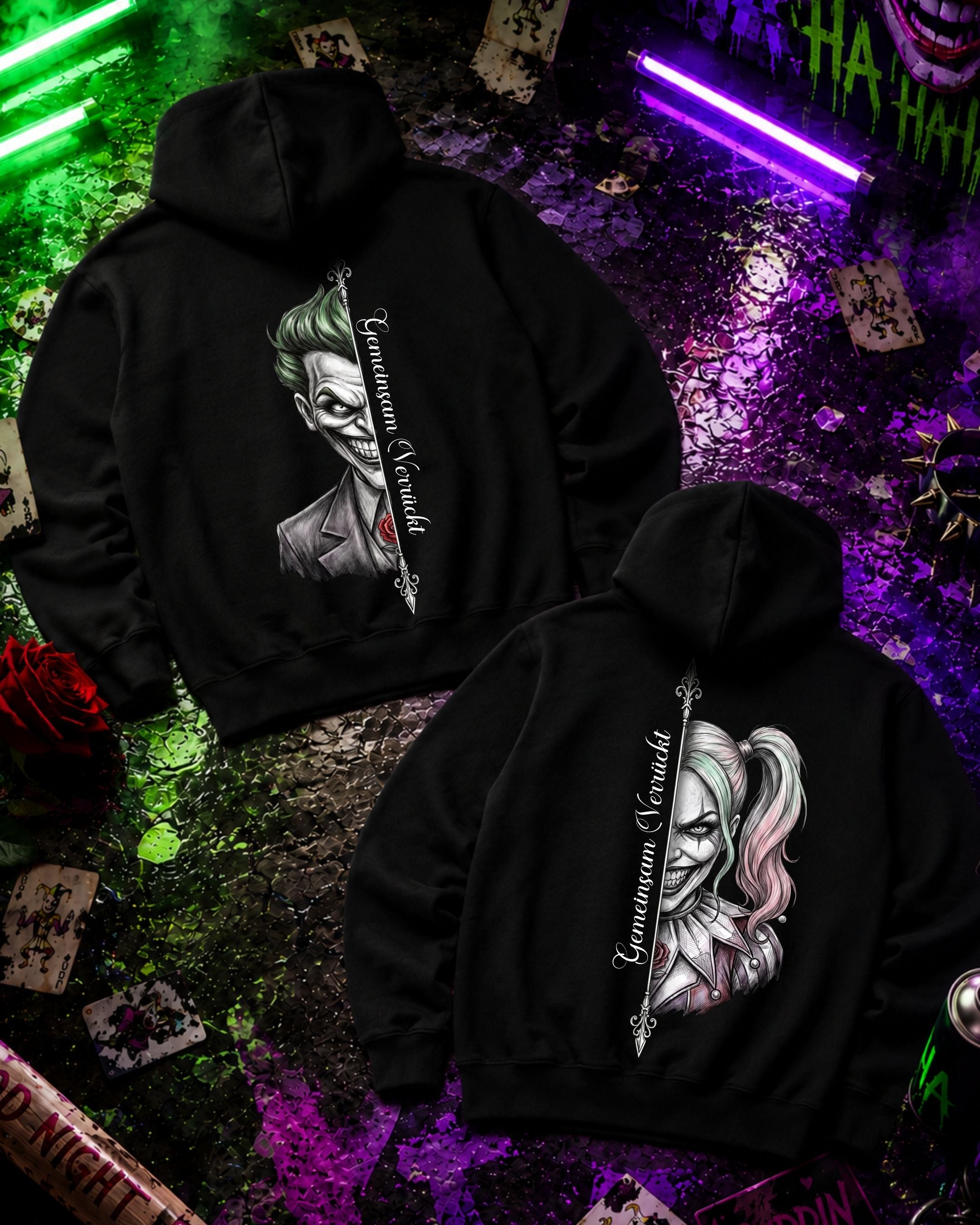 Gemeinsam Verrückt Real - Kuschel Hoodie Bündel