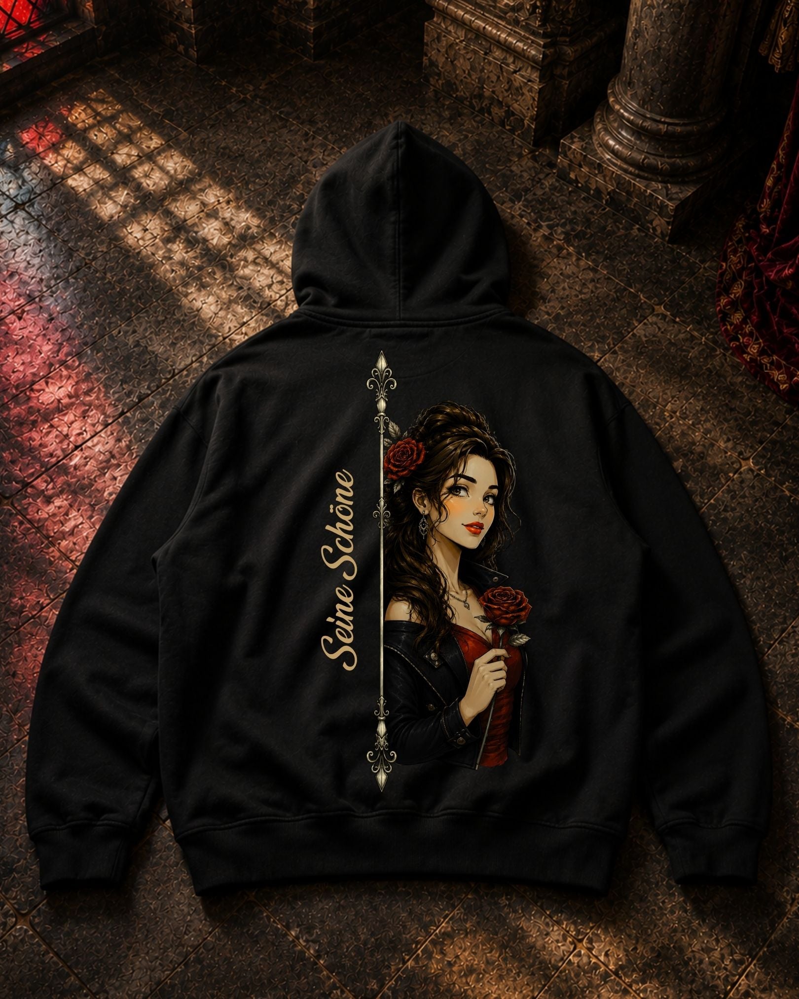 Seine Schöne Real - Premium Hoodie Unisex Backprint ***