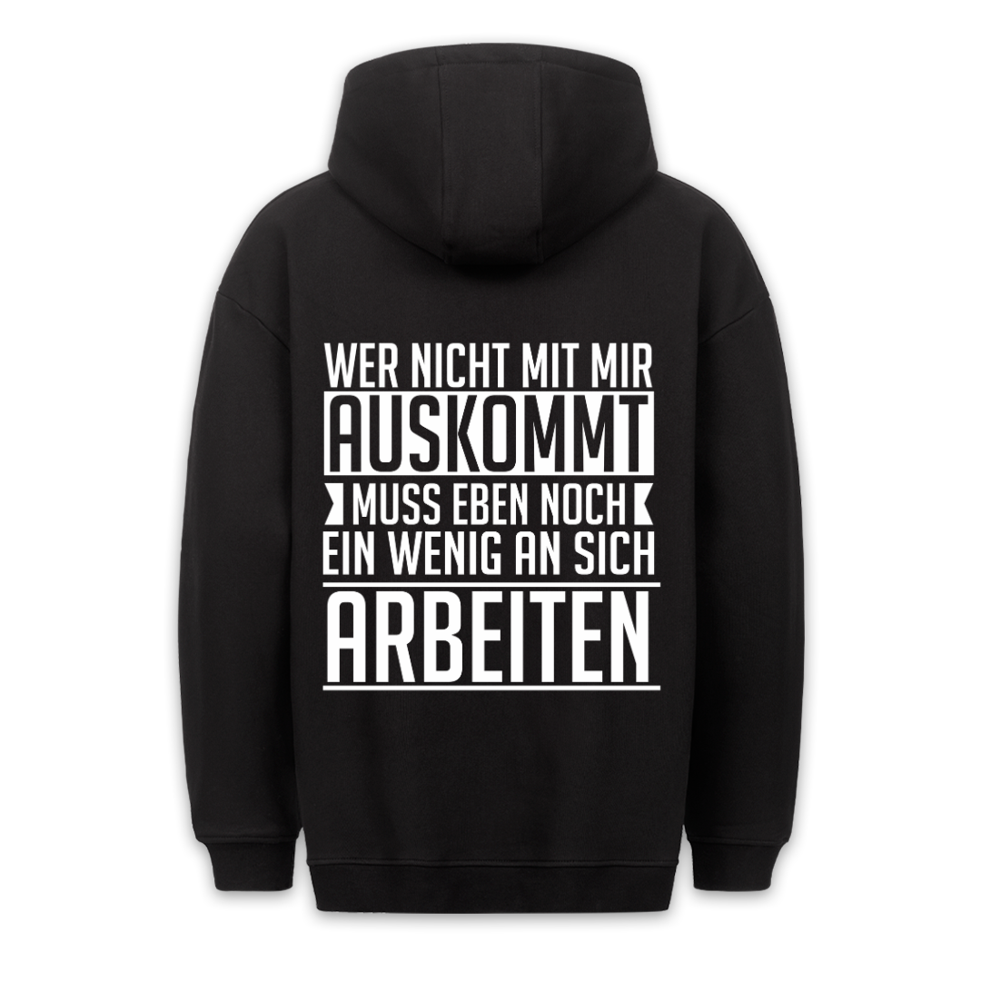 An Sich Arbeiten - Hoodie Unisex Rückendruck