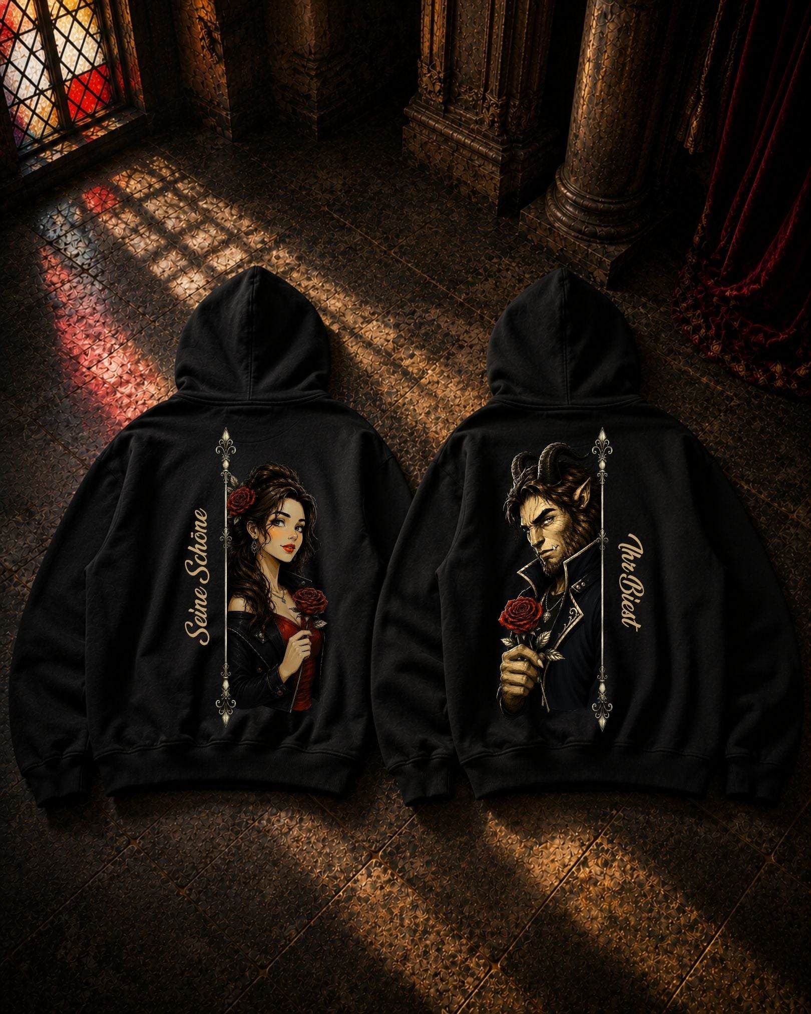 Schöne und Biest Real - Kuschel Hoodie Bündel